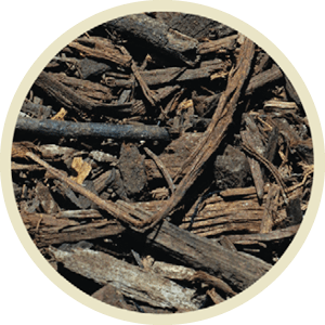 close up of double processed mulch for an icon image
