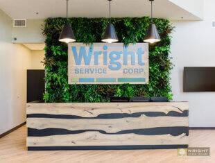 Front Desk Living Wall
